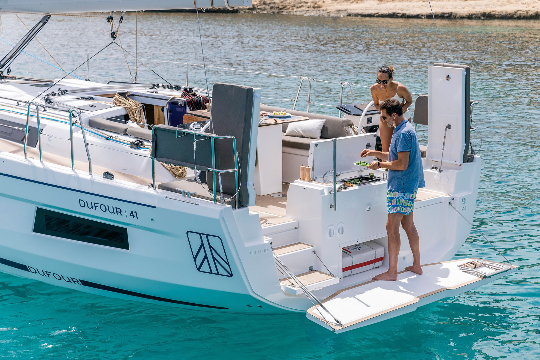 Dufour 41 exterior, interior and detail view 4