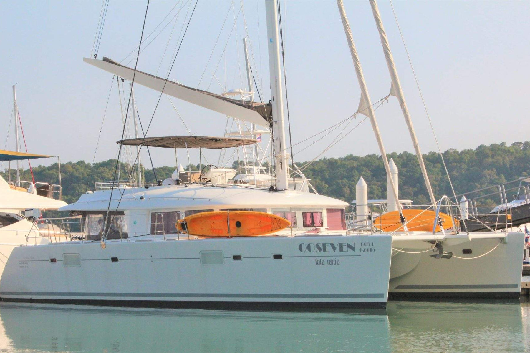 Lagoon 56 charter yacht exterior, interior and amenity view 2