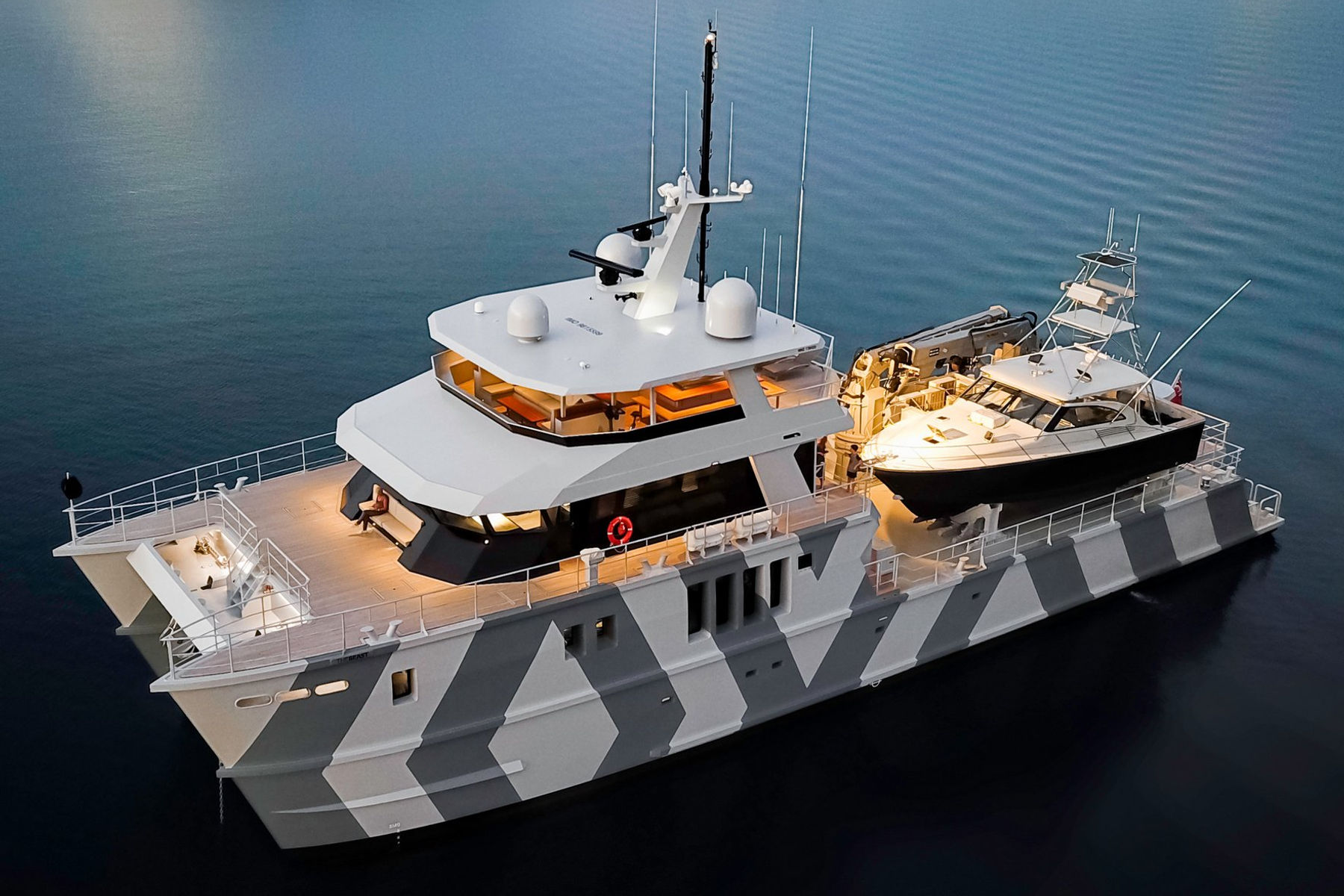 The Beast charter yacht exterior, interior and amenity view 4