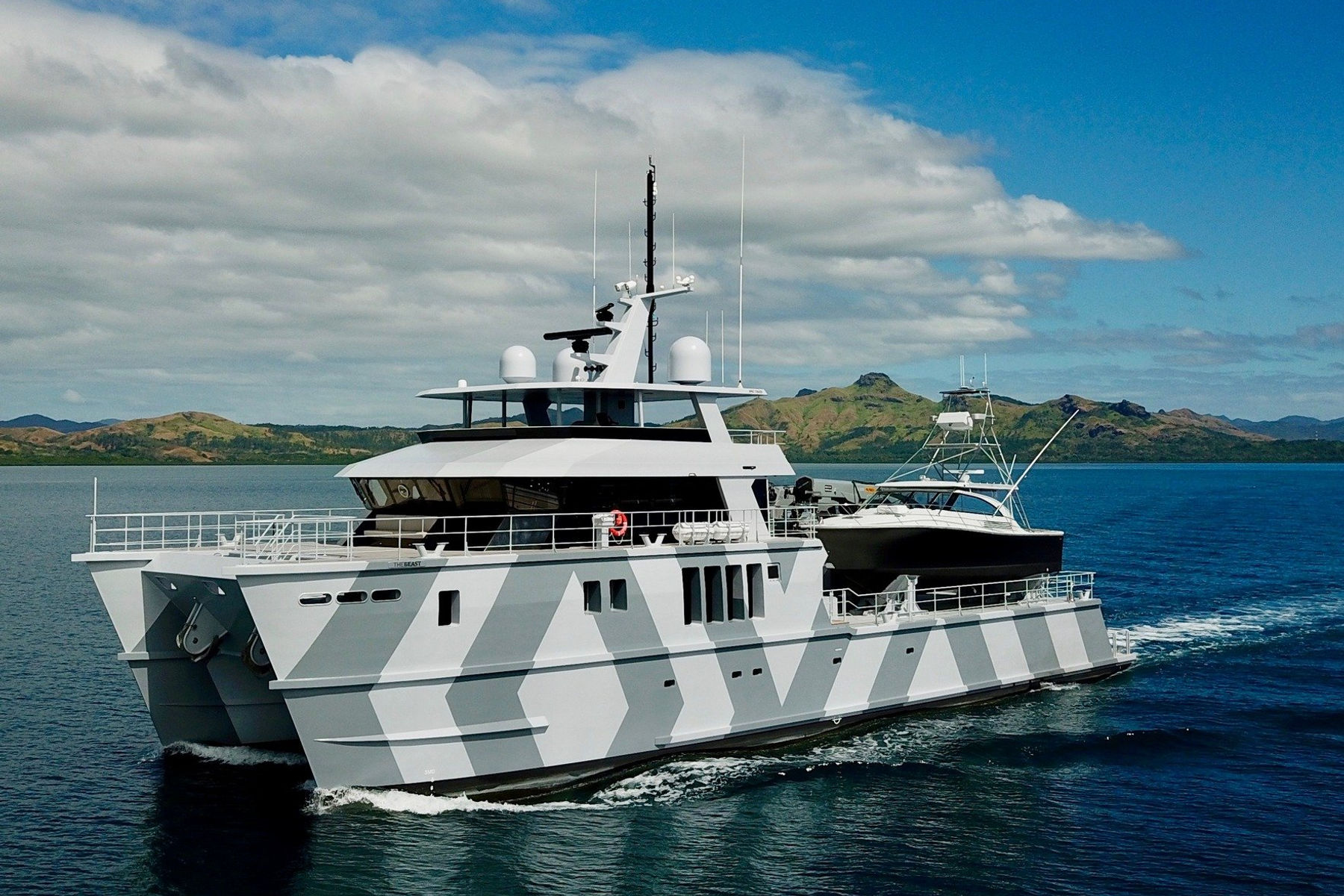 The Beast charter yacht exterior, interior and amenity view 2